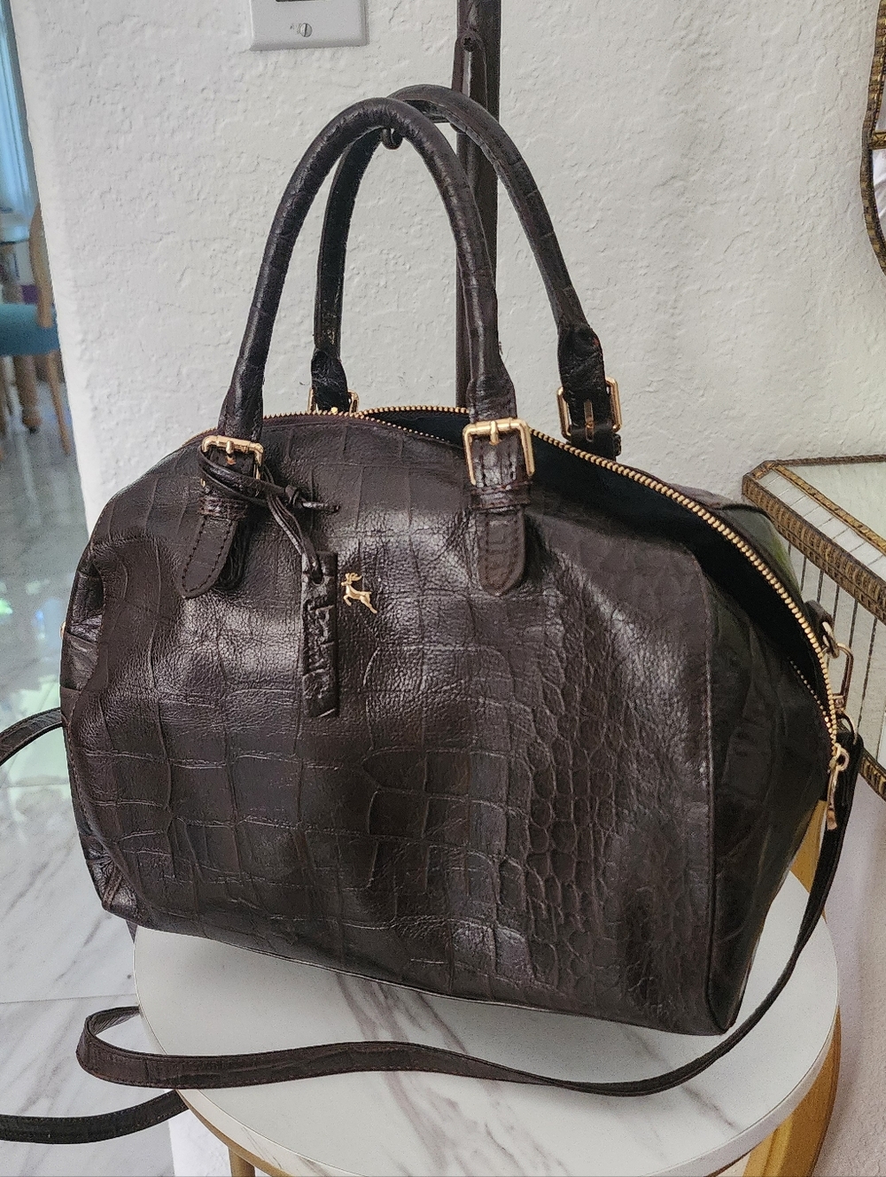 Ashwood Alligator Skin |  Women’s Satchel